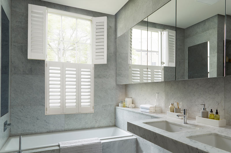 Bathroom Plantation Shutters